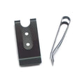 Professional Luxury Classic Metal 54x25mm Holster Sheath Belt Clip Clasp Spring Hook Double Holes Black High Quality
