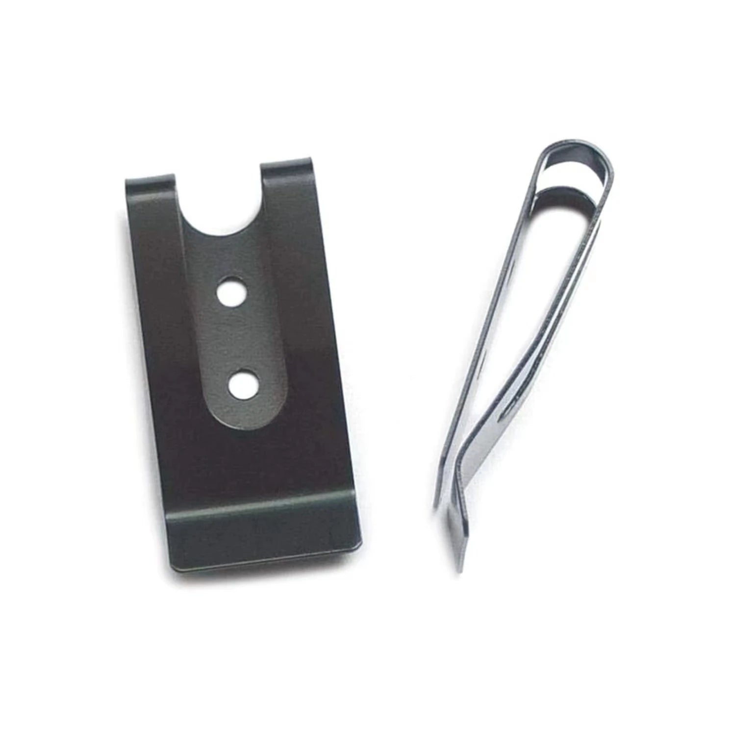 Professional Luxury Classic Metal 54x25mm Holster Sheath Belt Clip Clasp Spring Hook Double Holes Black High Quality