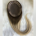 Emeda 5.5*6.5 Inch MONO Topper in B2 Color Full Cuticles Hair Closure Virgin Human Hair