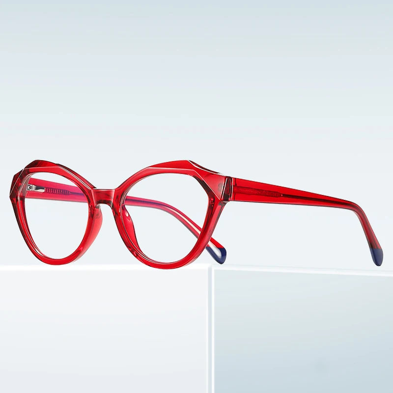 Beautiful Women Eyeglasses Frame Cut Blue Light Trendy Optical Glasses Custom Logo Optical Frame