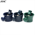 JDK Small Size Shaving Brush Bowl Beard Care Foaming Mug Black Color Barber Shop Tools