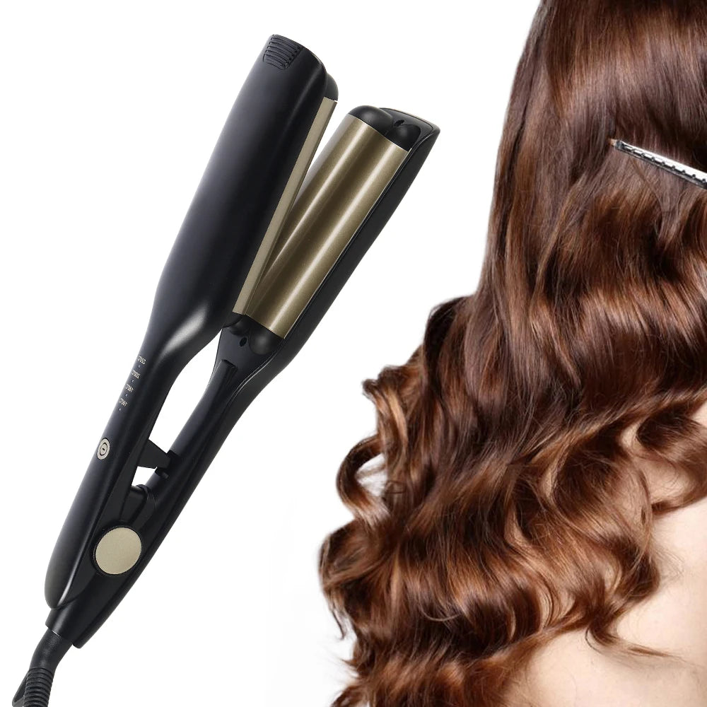 Professional Triple Barrel Ceramic PTC Automatic 3-in-1 Big Wave Hair Curling Iron