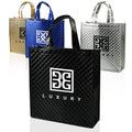 Factory Promotional Medium Tote Bags Custom Logo Printed Non-Woven Fabric Recyclable PP Handled Shopping Bag