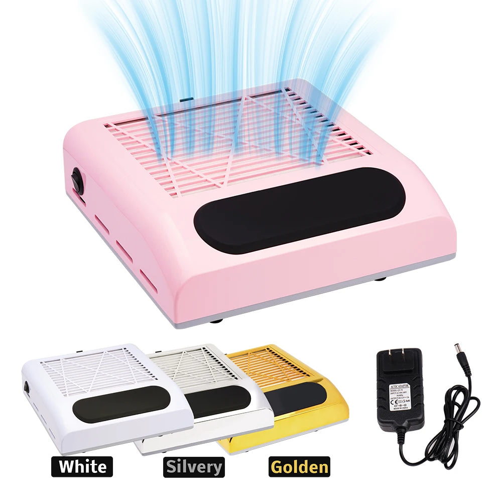 Nails Supplies Salon Equipment Newest Fine Big Strong Suction Nail Dust Collector
