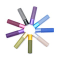 Perfume Essential Oil clear Amber Matte Gray Black pink Purple Blue Green 10ml Glass Roller Bottle