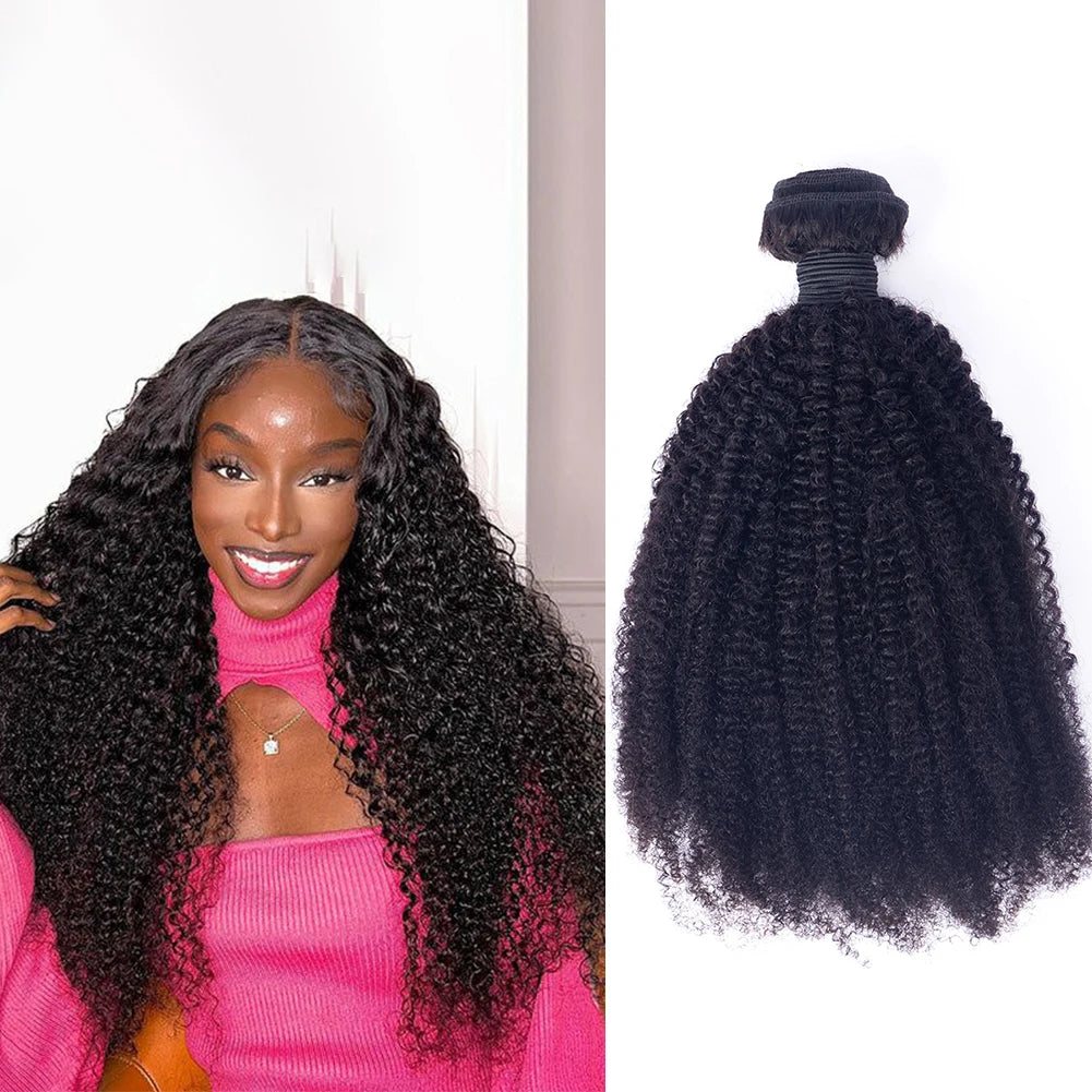 High Quality Afro Kinky Curly Bundles Afro Kinky 4b4c Weft 100% Human Hair for Human Hair Extension