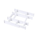 Adjustable ABS Plastic Underwear Dresser Cabinet Organizer Expandable Drawer Dividers Set Injection Molded Modern for Clothing