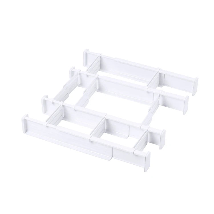 Adjustable ABS Plastic Underwear Dresser Cabinet Organizer Expandable Drawer Dividers Set Injection Molded Modern for Clothing