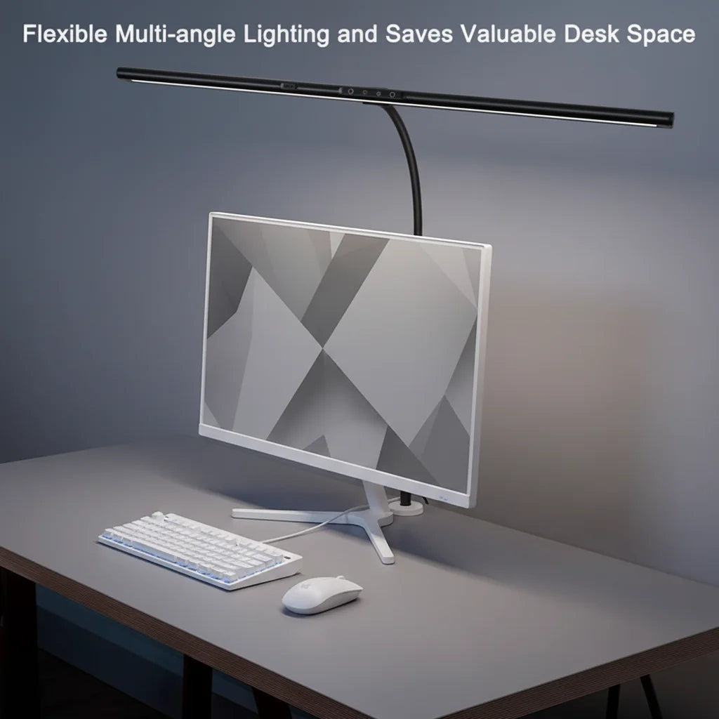 Modern Offices Study Reading Room Lighting Flexible Slim Aluminum DC Motion Sensor LED Table Lamp Eye-Caring 5 Color Temperature