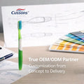OEM Acceptable Wholesale Massage Adult Toothbrush with Non-slip Grip Handle & Soft Nylon Bristles for Daily Oral Cleaning