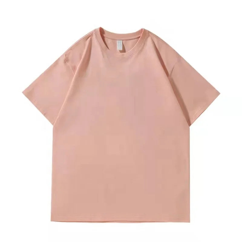 Top Quality Low Moq  100% Cotton Tshirt  Custom Puff Printed Logo Oversized Unisex Plain Bulk T-shirts for Men