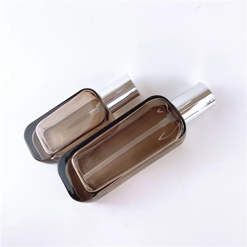 Glass Cosmetic Lotion Pump Bottle Set Cosmetic Containers Skincare Lotion Jars And Bottles