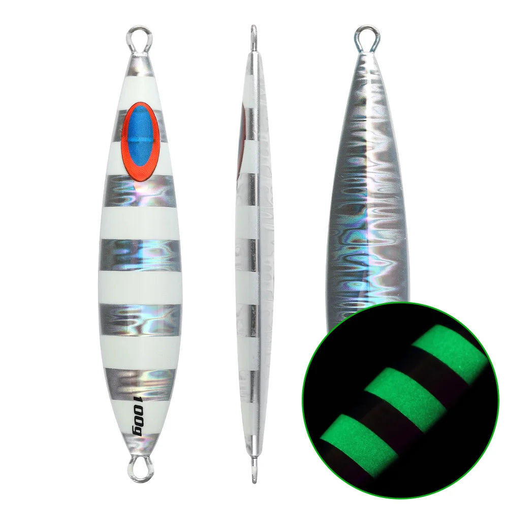 Jiggingpro Flat Bottom Jig 40g 60g 80g 100g 150g 200g Slow Pitch Jig Saltwater Metal Jiging Lure Fishing Lures for Tuna