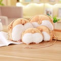 Wholesale Small Capacity Cute Corgi Butt Plush Coin Purse Unisex Daily Use Organizer with Open Closure Waterproof Feature