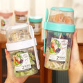 Portable Fruit and Vegetable Salad Cups Container with Fork Keep Fit Salad Meal Shaker Cup