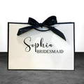 Recyclable Biodegradable Custom Printed Logo Kraft Paper Clothing Gift Tote Shopping Packaging Bag with Handle