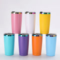 20oz Large Capacity Portable 304 Stainless Steel Transparent Cover Car Cup Thermos Cup