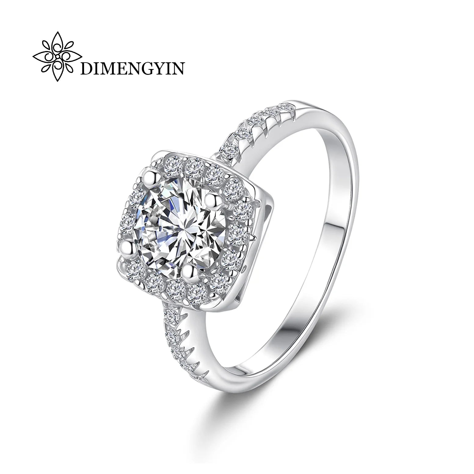 1 2 3 Carat New Model 925 Sterling Silver Moissanite Ring Luxury Jewelry Engagement Ring for Wedding Women