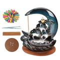 Hot Sale Ceramic Chinese Incense Holder Moon Back Flow Incense Burner Waterfall Incensio