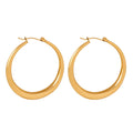 Delicate Luxury Trendy Oudada 316L Stainless Steel 18K Gold Plated Hoop Earrings Women Travel Celebration Gift Decoration Spot