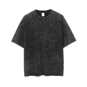 Wholesale Acid Wash Vintage T-Shirt for Men Oversize and Lightweight Made of Breathable Heavyweight Cotton Sizes 4XL
