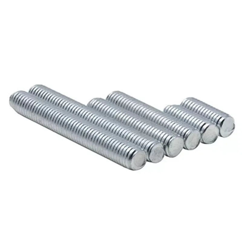 M3 M4 M5 M6 M8 M10 M12 Galvanized Threaded Rod Fully Thread Bar Studs Screw Bolt Length 20mm - 300mm
