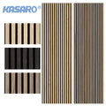 For KASARO Modern Design MDF Wood Slat Wall Panel for Hotel Ceiling Decorations and Acoustic Wall Panels