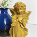Wholesale Natural Stones and Crystals Hand-Craft Yellow Jade Angel Carving for  Decoration