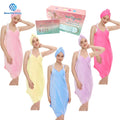 Microfiber Women's Wearable Bath Towel Dress Super Absorbent Soft Wrap Skirt Towel Woven Techniques