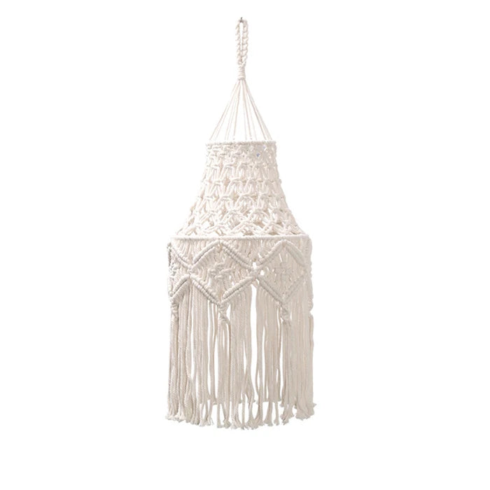 Wholesale Macrame Lamp Shade Boho Hanging Pendant Light Cover Lamp Shade Ceiling Light Shade for Wedding Home Decor