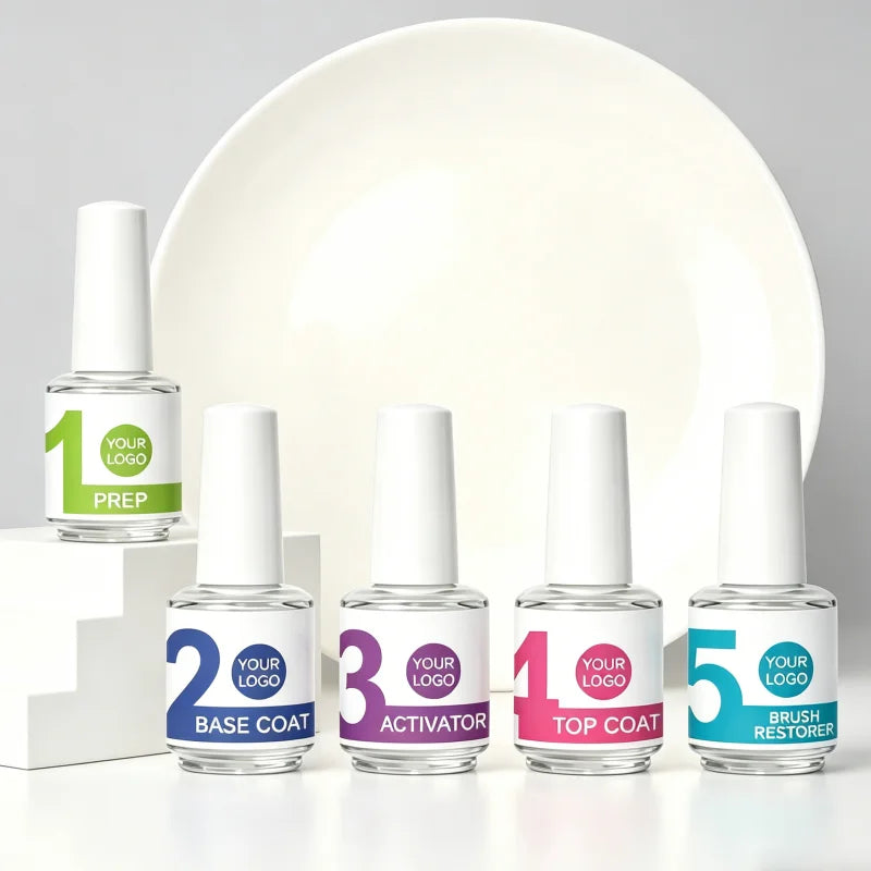 Acrylic Dipping Powder Nails System Liquid Acrylic Resin Nail Dipping Powder Base Activator Top Dip Liquid
