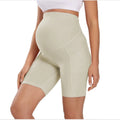 Custom Logo High Waist Pocket Plus Size Tiktok Pregnancy Gym Fitness Shorts Maternity Yoga Shorts