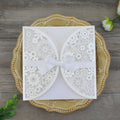 Square White Laser Invitation Cover Wedding Cards Laser Cut Birthday Invitation Cards Save the Date