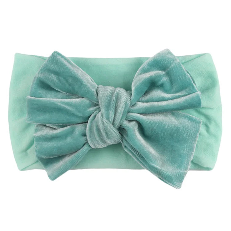 Wholesale Custom Toddler Baby Boutique Ribbon Hair Bows Big Bowknot Headband Baby Girl Ribbon Hair Bow Headband
