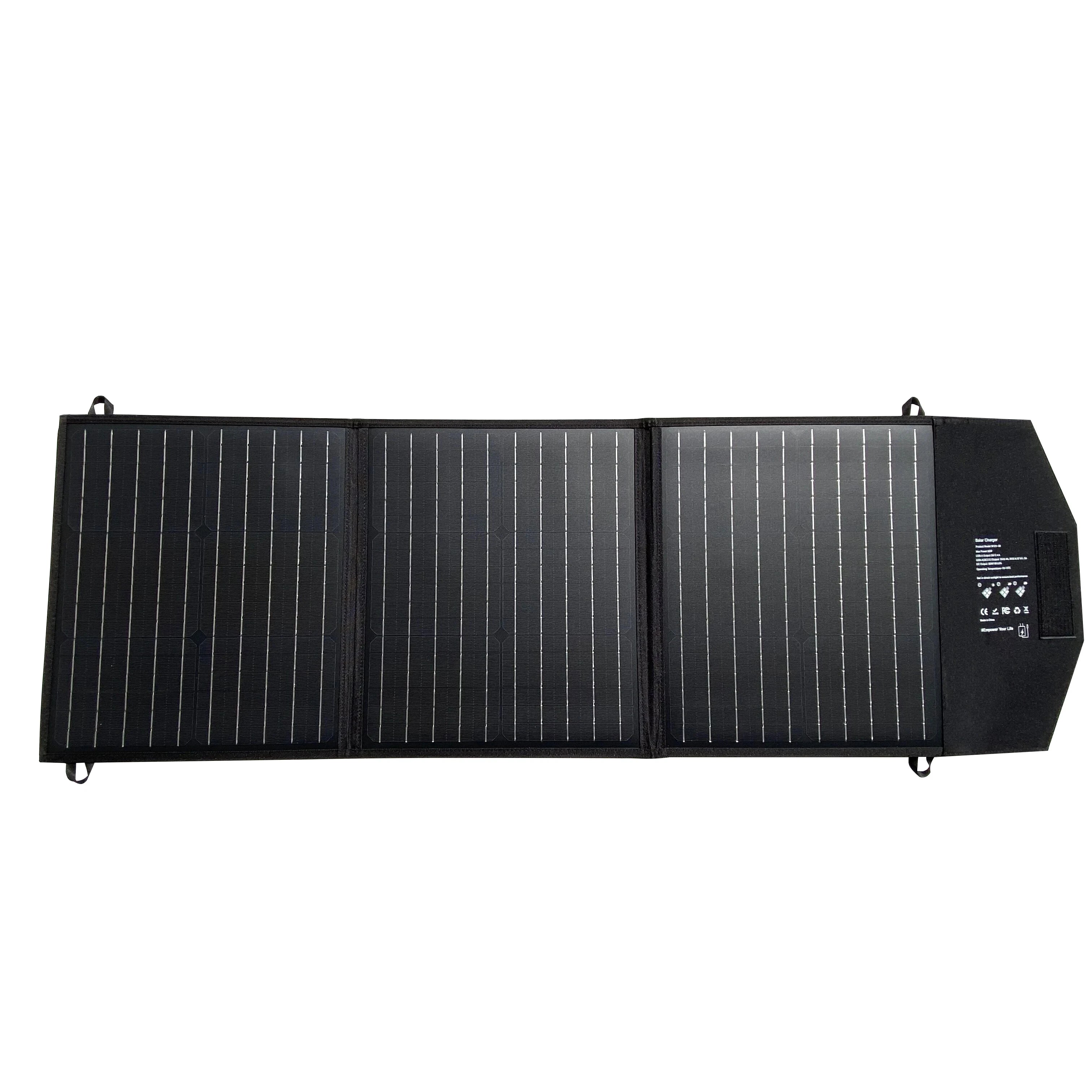 Portable 60W Foldable Solar Panel Mini Flexible USB-C Charged Solar Panel for Camping for Outdoor Adventures