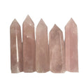 Wholesale Hand Carved Rose Quartz Crystal Point Tower