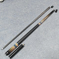 Hot Selling Billiard Cue 1/2 PC 100%  Carbon Fiber Shaft Maple Wood Butt Pool Stick with Extension and Cue Joint Protector