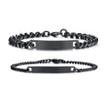 BINSHUO Wholesale Personalized Name Jewelry Women Men 4mm/7mm Custom Blank Stainless Steel Engraved Bracelet