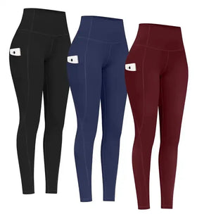Wholesale Good Price High Waist Women Gym Pants With Pockets
