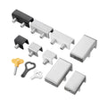 Aluminum Window Stoppers Sliding Window Lock Window Restrictor Child Safety Locks