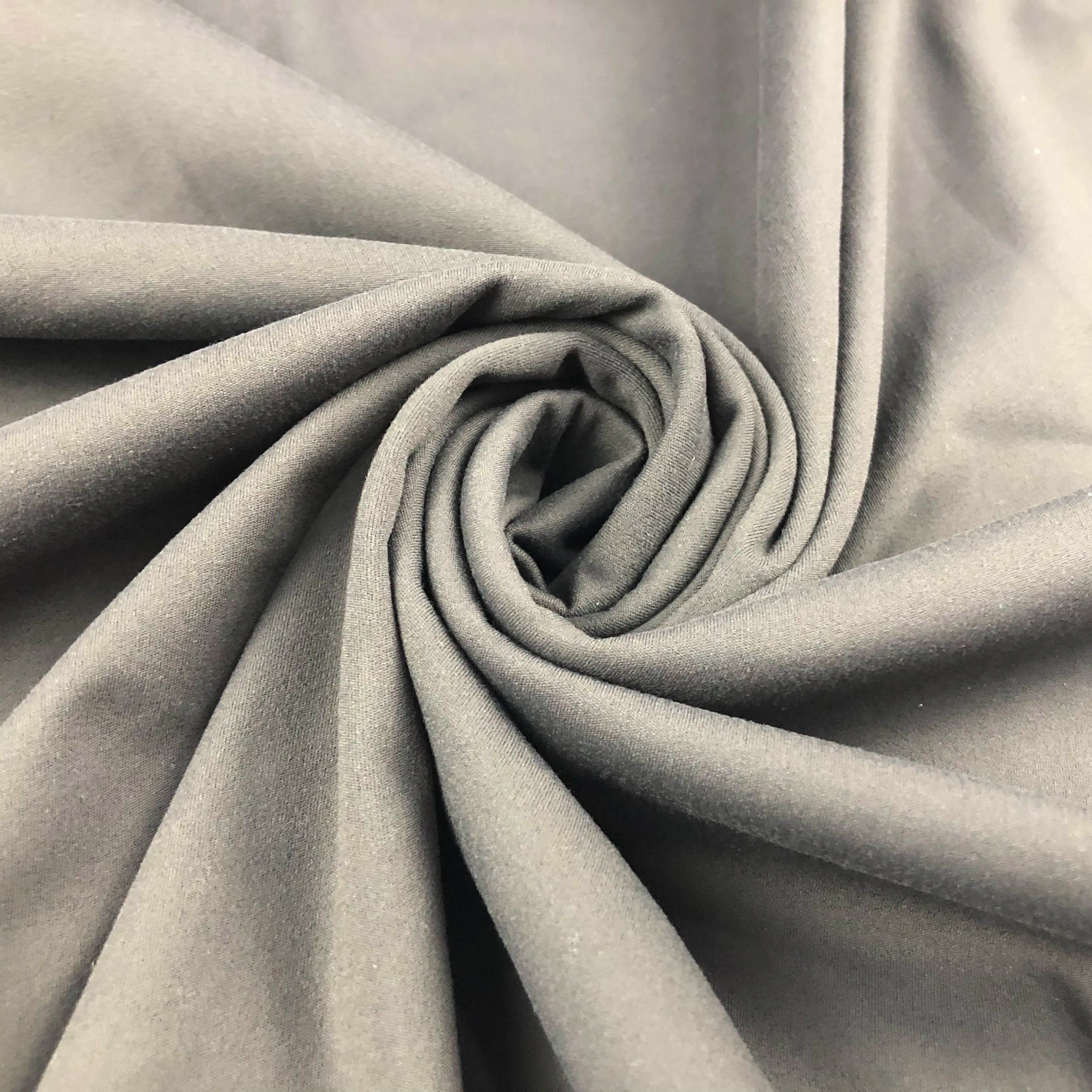 Spandex Sanding Brushed Polyester 4 Way Stretch Stock Fabric for Thermal Underwear