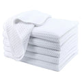 400GSM Sublimation 16*24 in Waffle Weave Hand Towel Customized Print 100% Polyester White Tea Towel Blank Kitchen Towels