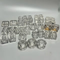 In STOCK Custom Packaging Cosmetic Luxury Shiny Transparent Smart Lids 15mm Perfume Caps for Bottles