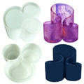 3 Slots Pen Holder Silicone Resin Mold With for Makeup Brushes Lipstick Container Jewelry Storage Casting Crafts