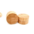 Wooden Bamboo Cream Jar 15g 30g for Cosmetic Lip Balm Container Biodegradable Packaging Empty Aluminum with Bamboo Personal Care