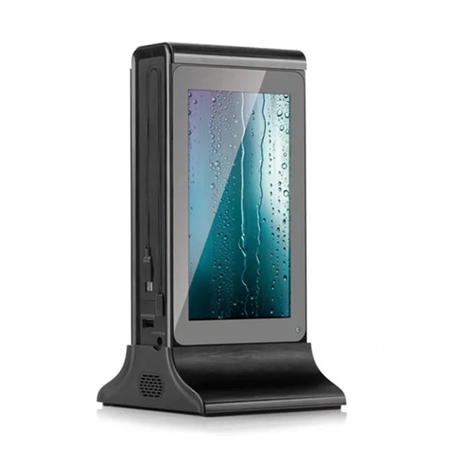 Android WiFi 7 Inch LCD Digital Signage Display Monitors Screen Restaurant Table Top Stand Advertising Player