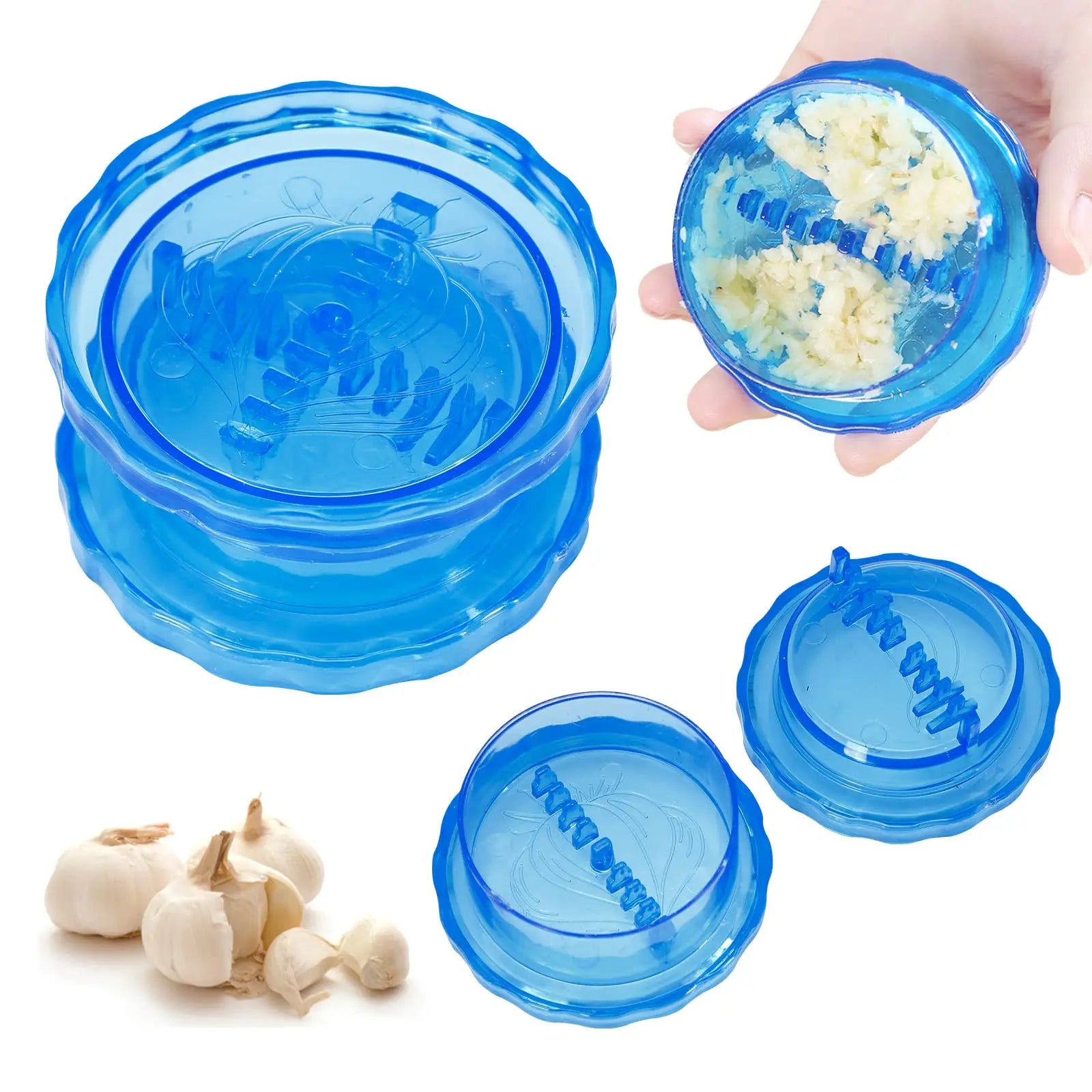 Non-Slip Kitchen Gadgets Garlic Mincer Crusher Press Manual Garlic Grater for Onions Gingers Fruits Salad