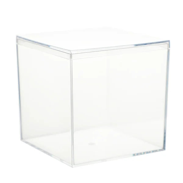 Customizable Transparent Acrylic Cube Organizer Storage Box Eco-Friendly Small Candy Box with Lid Pmma Material Carton Packed