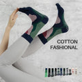 Xianghui Different Patterns Popular Crew Type Sports Women Grips Socks  Novelty Pilates Socks Custom logo Anti-slip for Girls