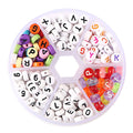 240Pcs/Lot English Acrylic Letter Beads Set in Box for Bracelet Jewelry Making DIY Accessories Plastic Alphabet Weaving Bead Kit